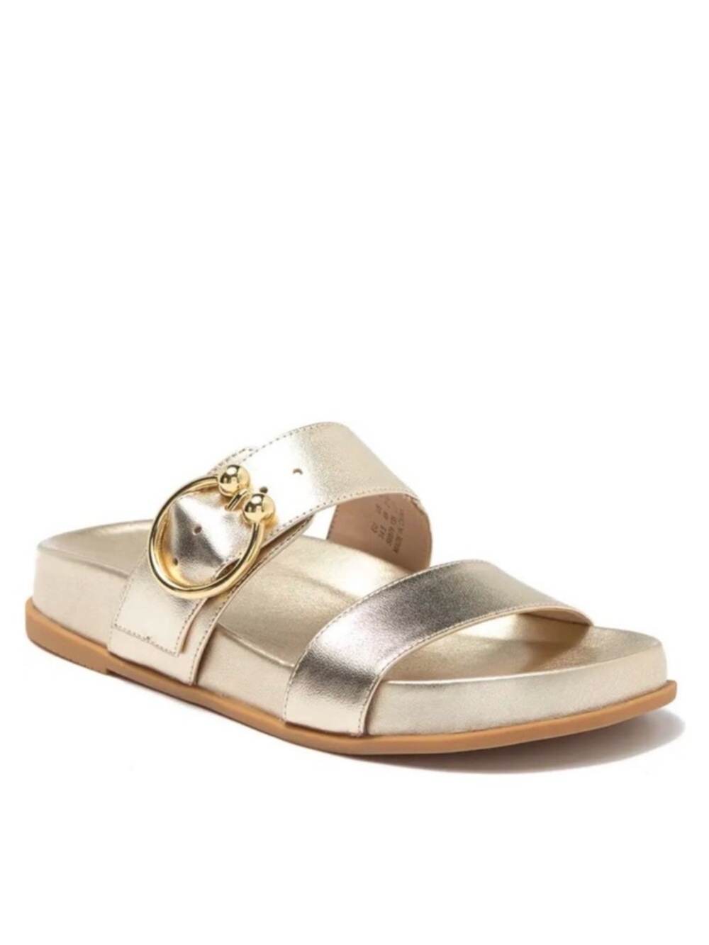 Stuart Weitzman Joni Sandal Slide in Gold